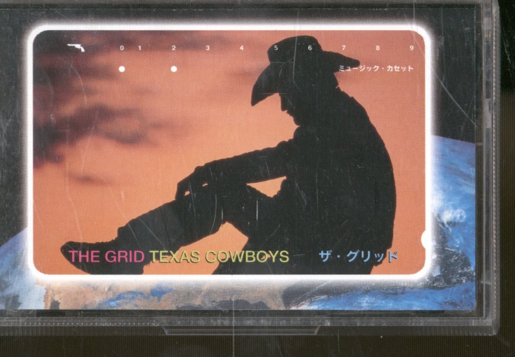 Grid Texas Cowboys cassette UK Deconstruction 1993 cassette single b/w rise
