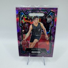2024 Panini Draft Picks Purple Cracked Ice Prizm /149 Juan Nunez #36 RC Rookie