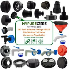 IBC Tank Adapter Fittings S60X6 S100X8 Cap Tail Valve Connector Tap Outlet