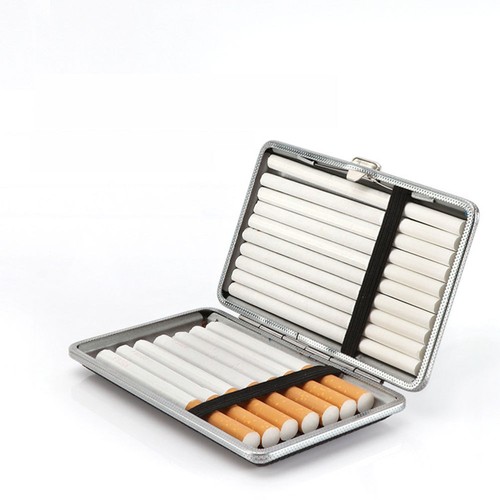 Metal Cigarette Case Man Portable Household Container Smoke Box Accessory - Picture 11 of 12