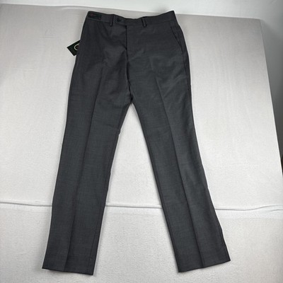 New! Ted Baker No Ordinary Joe Mens Dress Pants Gray  34R fits 34*32 ($178)