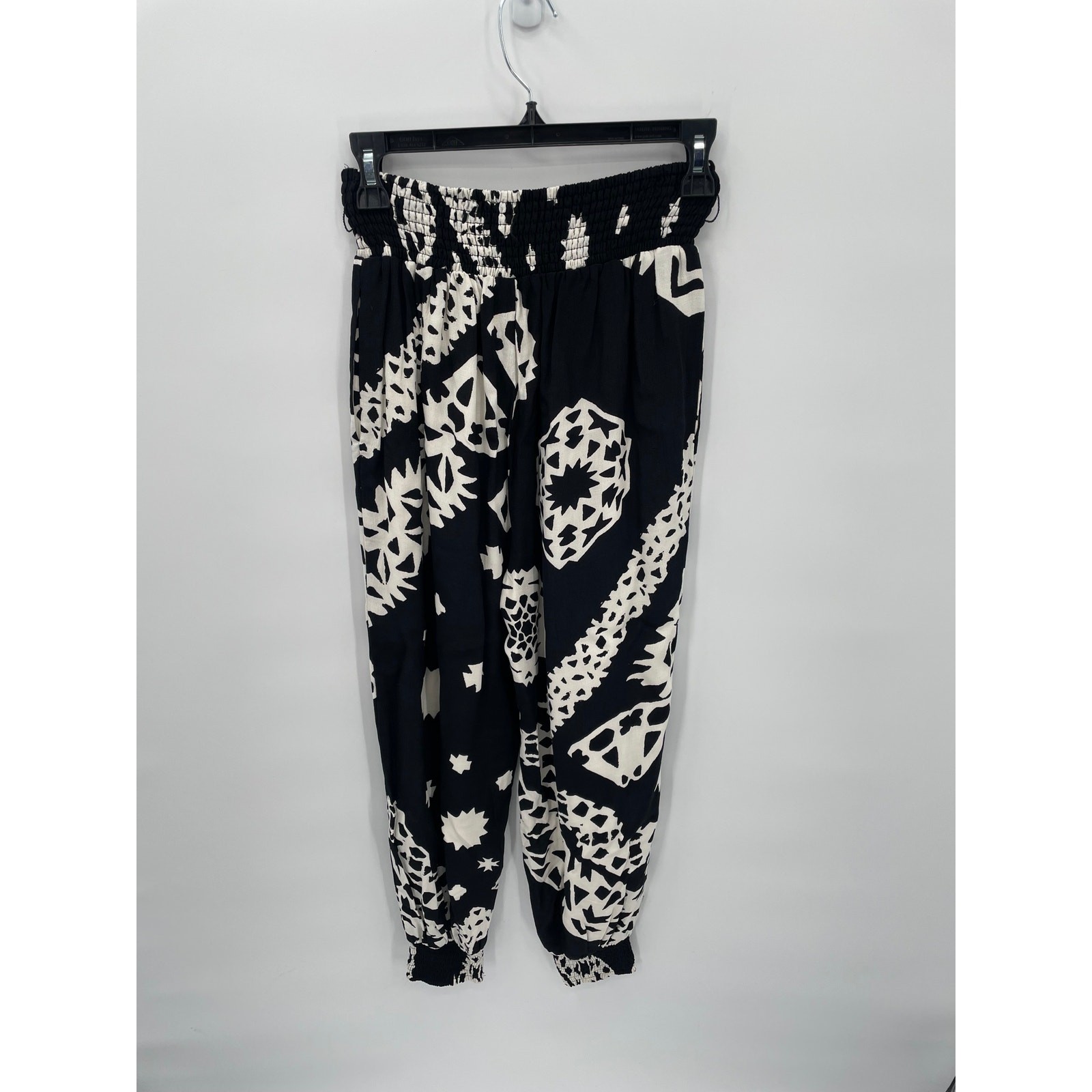 ANTHROPOLOGIE Aniya Black & White Balloon Joggers  // XS 