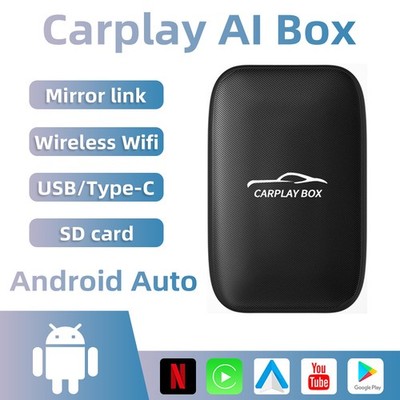 CarPlay Ai Box Wireless Android Auto Adapter Multimedia Video Netflix Youtube+