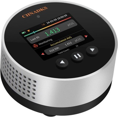 Upgraded Portable Radon Detector, Audible & Visual Alarm, LCD Color Display, 
