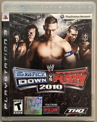 WWE SmackDown vs. Raw 2010 (PlayStation 3, 2009) PS3 - No Manual
