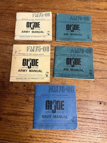 Vintage 1964 GI Joe Soldier Training Manuals Lot AM78 FM75 NM76
