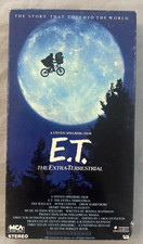 E.T. ET The Extra Terrestrial VHS 1982 Rare Green and Black Tape Spielberg