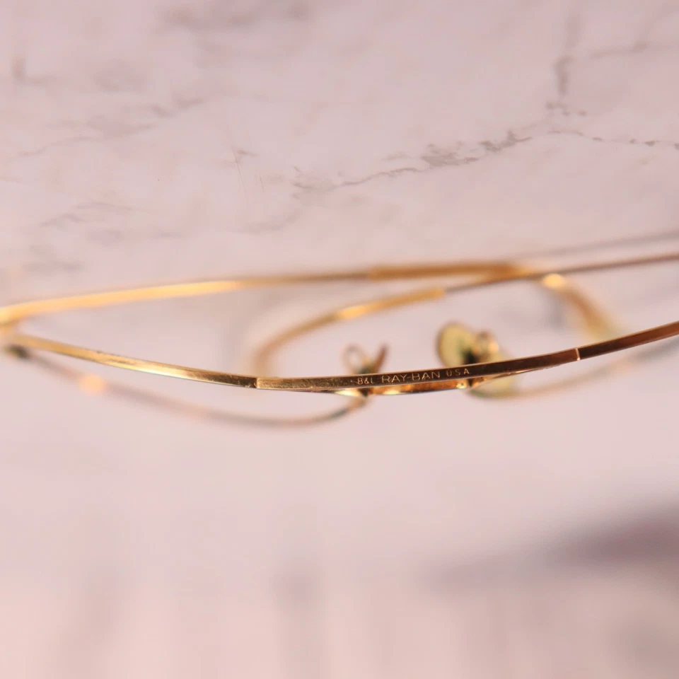 Marcos dorados aviador vintage B & L RAY BAN EE. UU. solamente Foto 2 de 4