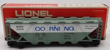 Lionel 6-9118 O Gauge LCCA-1974 Corning 4-Bay Covered Hopper EX