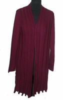 Damen Strickjacke Jacke Strick Pullover Longjacke Lila Capuccino 38 Neu