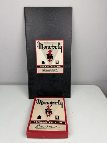 VTG Monopoly 1951 1952 Parker Brothers Board Game Wood Pcs