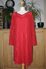 Bonmarche Floral Lace Red Dress New Size 14 Party Occasion