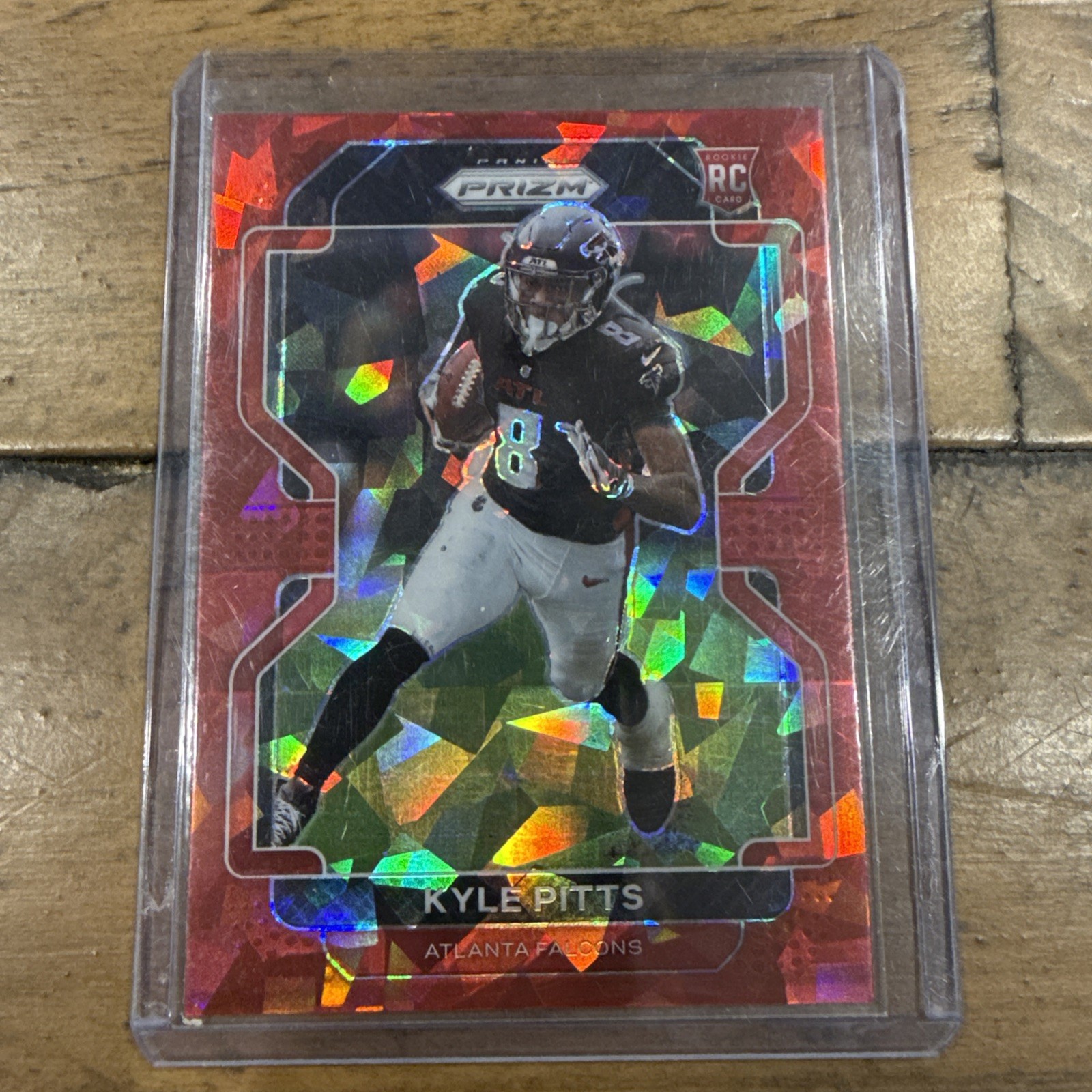 2021 Panini Prizm Rookie Red Ice Prizm Kyle Pitts #341 Rookie RC