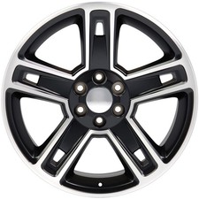 22x9 5 Split Spoke Alloy Wheel Machined & Painted Gloss Black 560-05664