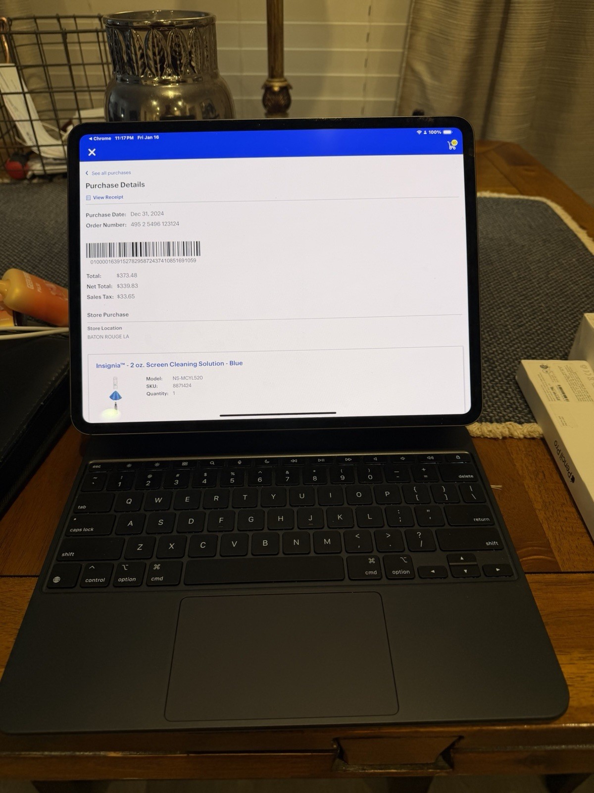 Apple Magic Keyboard , iPad Pro 13 Inch M4 M5, Pencil Pro , Ankler Multi Plug T