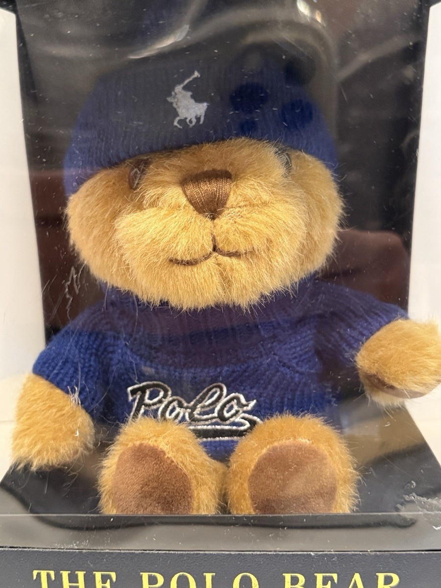 bear sweater polo teddy bear hat