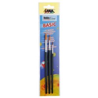 Kreul 721030 Hobby Line Pinsel-Set Basic, Rund,Spitz