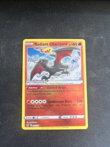 Pokémon TCG Radiant Charizard Crown Zenith Holo Card 020/159 NM/M