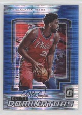 2021 Panini Donruss Optic Elite Dominators Blue Pulsar Prizm Joel Embiid #4 1d0h