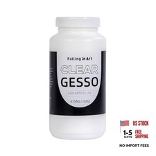 16 oz Clear Acrylic Gesso Primer for Oil Paints