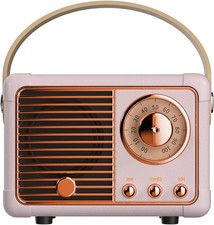 Retro Bluetooth Speaker, Wireless Mini Portable Speakers Vintage Radio Suppor...