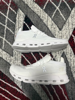 Size 9.5 Women s / 8 Men s - ON Cloudnova Undyed White