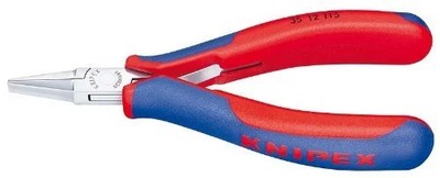 KNIPEX 35 12 115 Electronics Pliers with Flat Tips , 4.5 Inch