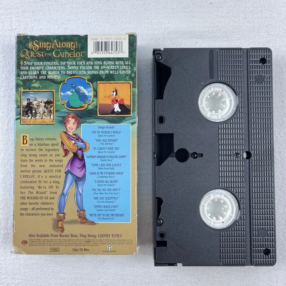 Quest for Camelot Sing Along (VHS, 19998) Good - Image 2 of 2
