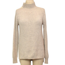VERONICA BEARD Merino Wool Cashmere High-Low Mock-Neck Rama Sweater S LN