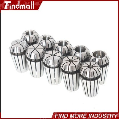Findmall 10x Spring Collet Set For Workholding Engraving Milling Lathe Tool ER16