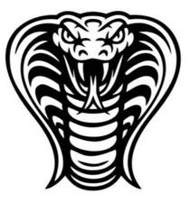 1x SNAKE Cobra, LARGE Car Decal Sticker, 23x22cm Animals Poisonous Bonnet