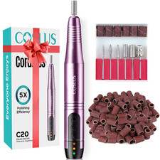 C20 Cordless Nail Drill Electric File: Professional for Acrylic Gel Dip Powder N