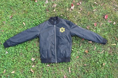 Northrop Grumman JWST Black Aviator Bomber Flight Jacket Sz Sedium Liner Zipper