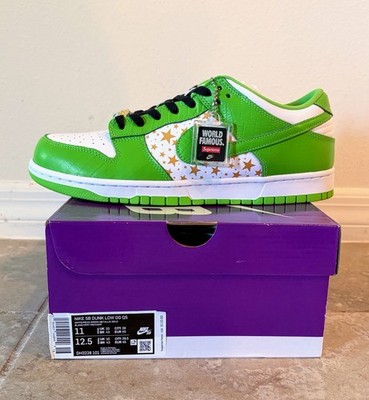 Size 11 - Supreme x Nike Dunk OG SB QS Low Mean Green BRAND NEW   