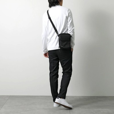 BLACK EMBER Shoulder Bag 090000 Kompak Men Nylon Bag with Key Jet-Black 7220033B