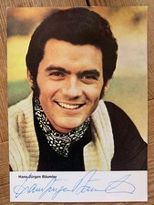 Postkarte original Autogramm Hans-Jürgen Bäumler Eiskunstlauf Paarlauf