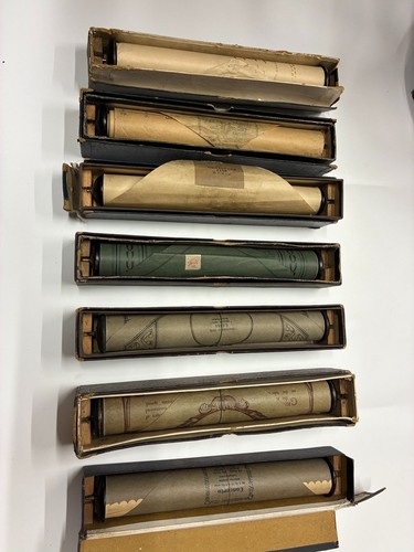 Vintage Pianola Player Piano Rolls Set of 7 Various Titles - Z#3201