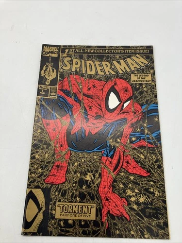 Spider-Man #1 Torment Gold Variant Todd McFarlane 1990 Marvel
