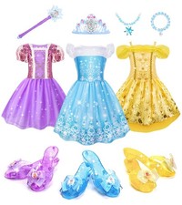 Princess Dress Up for Girls 3-6, Dress Up Clothes with Princess Shoes , Chris...