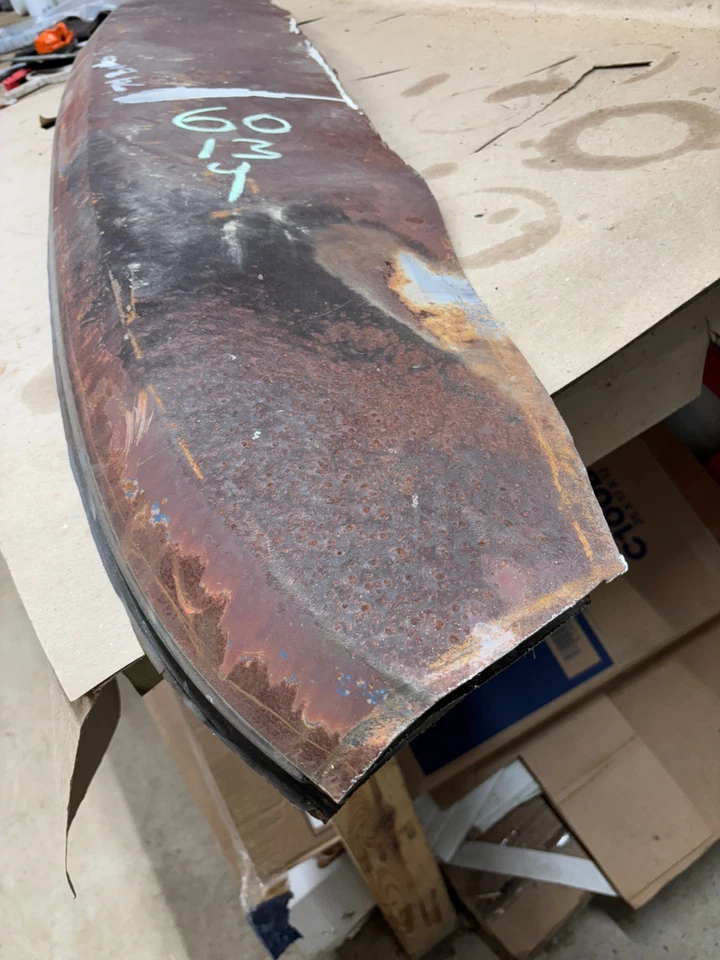 1978 1979 FORD BRONCO F100 F150 F250 F350 WINDSHIELD TOP CHANNEL FRAME CUT OFF - Image 2 of 4