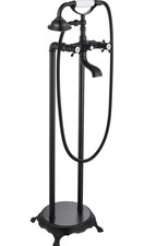 Oil Rubbed Bronze Freestanding Bathtub Faucet Tub Filler Hand Shower Floor Mount