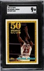 MICHAEL JORDAN~1993 TOPPS 50 POINT CLUB SGC-9 MINT NBA CARD #64! BULLS GREAT!