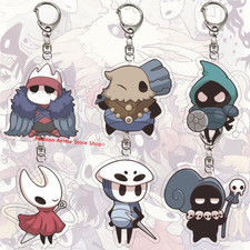 6PCS Hollow Knight Quirrel Hornet Keychain Key Ring Pendant Jewelry Fans Gift