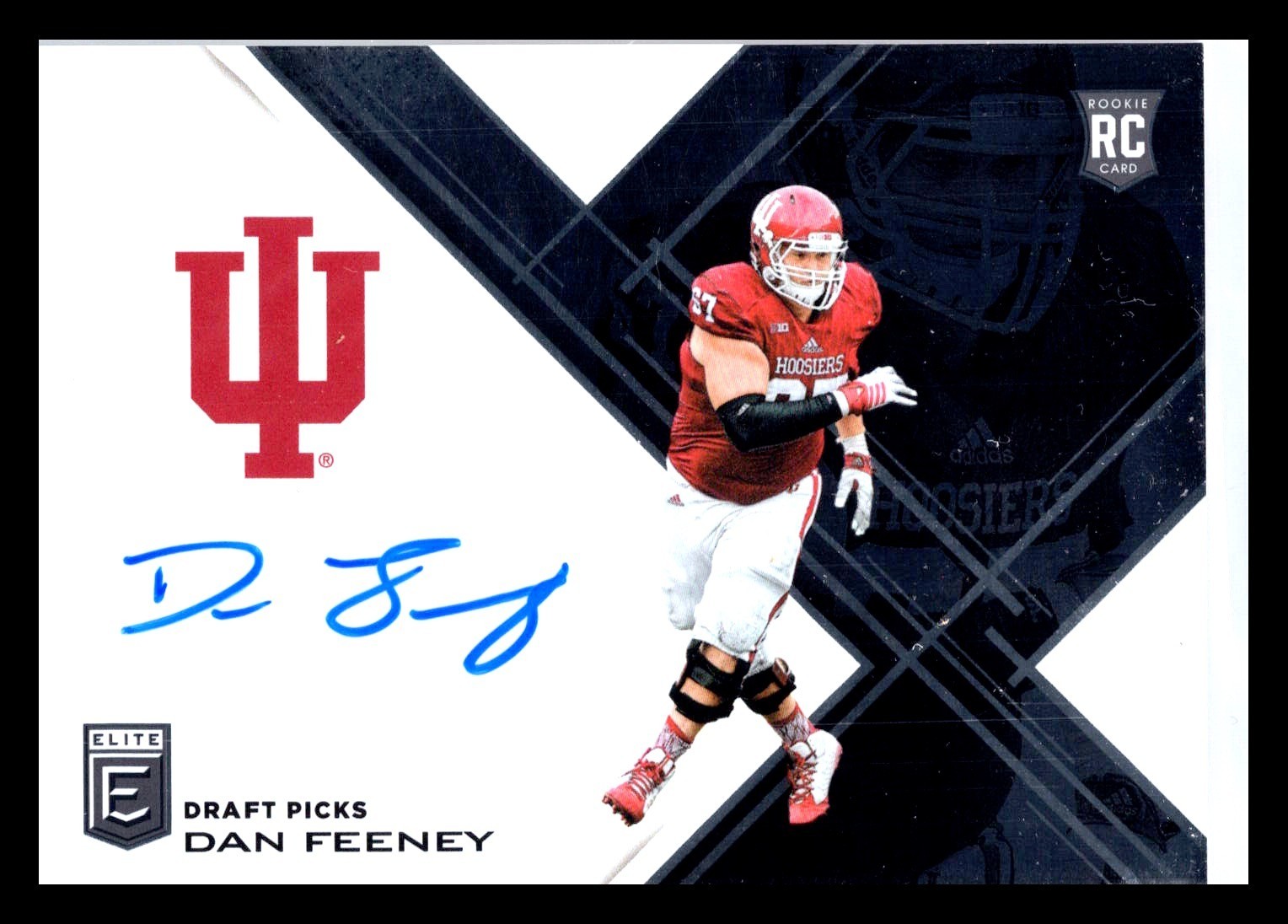 Dan Feeney Panini Elite Draft Picks #124 Autograph