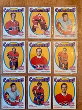 Ken Dryden 1971 Topps Rookie -and 7 more Canadien Greats (9 cards total)