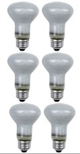 6 Pack R20 Flood Light Bulbs   50W 120V 130V Flood Reflector   Long Life