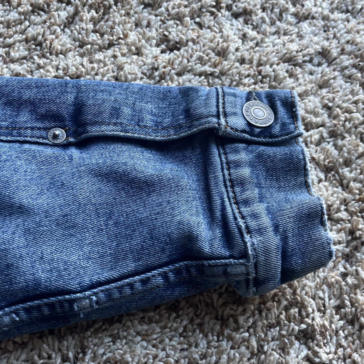 american eagle jean jacket Wool Medium - image 4