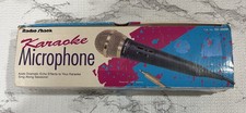 Karaoke Echo Microphone RadioShack In Box 33-3006 Gold Tones