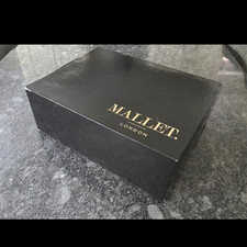 Mallet London Popham Black/Red Lace-Up Low Top Trainers UK 10 EU 44 US 11