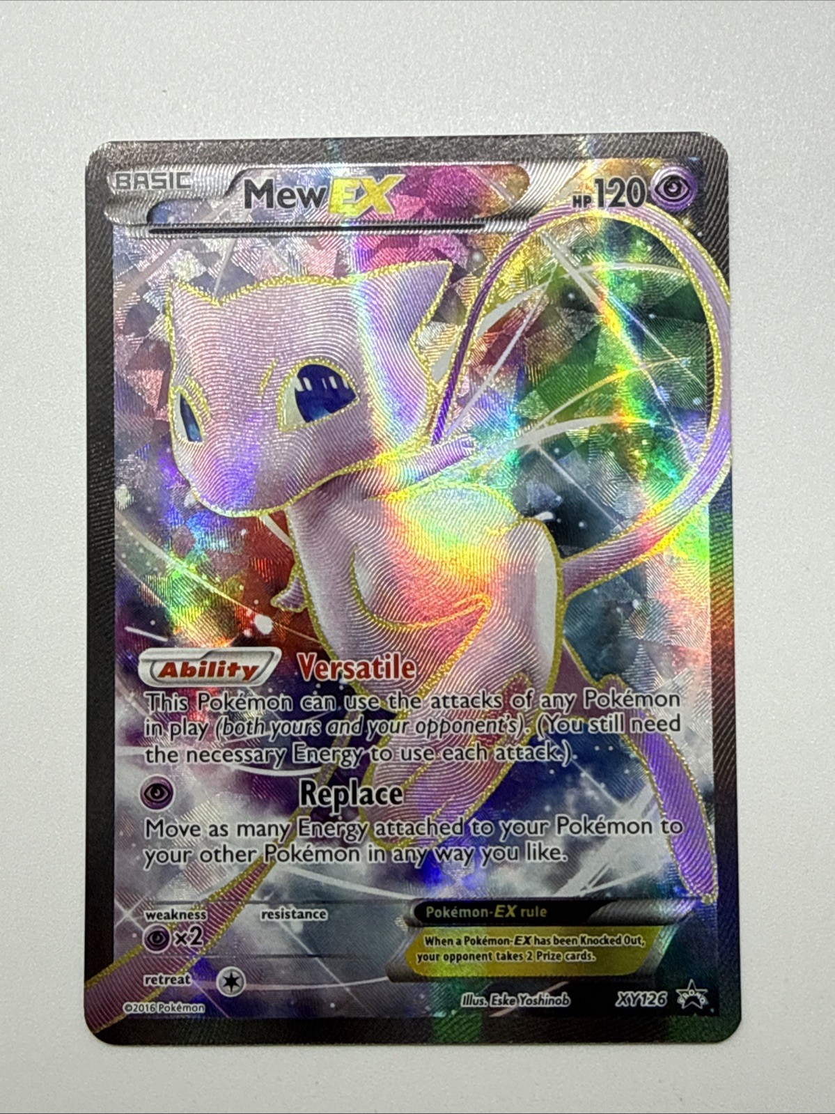 Mew EX XY126 XY Promos Full Art Holo Promo 120 HP Pokemon TCG 2016 EN LP